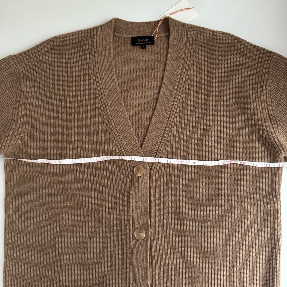 Quince Women's Brown Cardigan Sweater - Picture 14 of 16